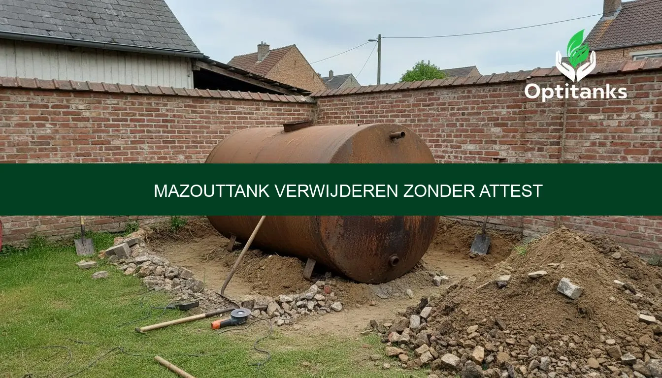 Mazouttank verwijderen zonder attest: regels en prijs