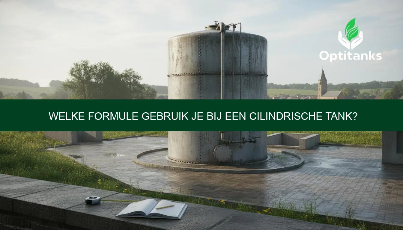 Welke formule gebruik je bij een cilindrische tank?